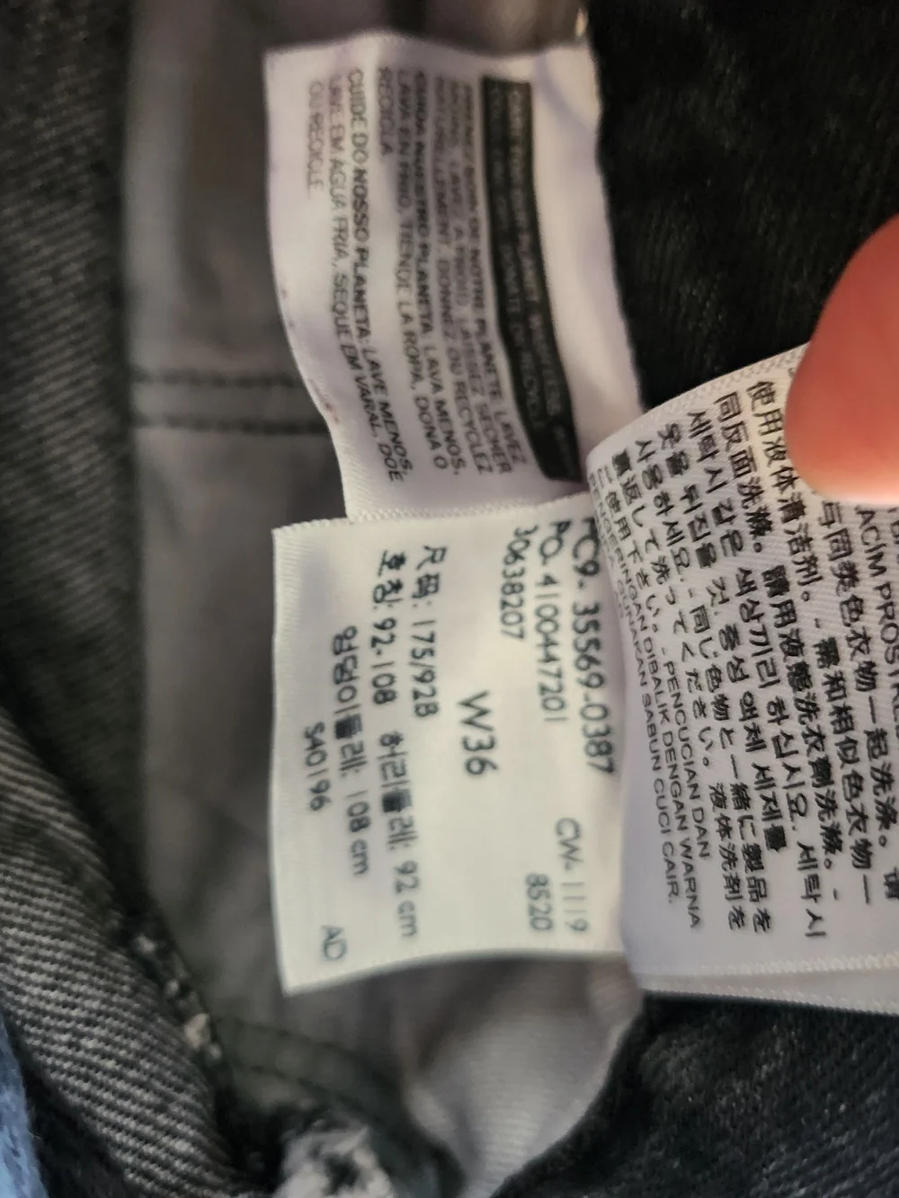 Distressed Gray Levi’s Denim Jorts - Size 36